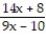 Write four rational expressions equivalent to the given expression. --