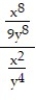 Simplify the complex fraction. - 