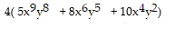 <strong>Factor out the greatest common factor. -20 + 32 + 40 </strong> A) B) C) D) No common factor (except 1)