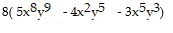 <strong>Factor out the greatest common factor. - </strong> A) B) No common factor (except 1) C) D)