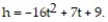 Write the word or phrase that best completes each statement or answers the question. Provide an appropriate response. -The height of an object after t seconds is given by the equation When , solving for t means finding the time when the object hits the ground. A student uses the quadratic formula and finds 2 solutions. One is negative and the other positive. Which solution makes sense? Which does not? Why?