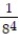 <strong>Choose the one alternative that best completes the statement or answers the question. Write the expression using exponents. - </strong> A) B) 1 C) D)
