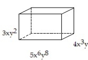 <strong>Solve the problem. -Find an expression that represents the volume of the figure. </strong> A) 60 B) 60 C) 60 D) 120