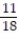 <strong>Choose the one alternative that best completes the statement or answers the question.Evaluate the expression. -9<sup>-1</sup> + 2<sup>-1</sup></strong> A) B) C) D) 2