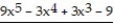 Subtract. -<sub>5x</sub><sup>5</sup> - 8x<sup>4</sup> + 8x<sup>3</sup> + 3  