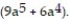 Perform the indicated operation. -Subtract ( 8a<sup>5</sup> - 5a<sup>4</sup>) from the sum of ( 9a<sup>5</sup> + 8a<sup>4</sup>) and