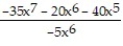 Choose the one alternative that best completes the statement or answers the question.Perform the division. Write the answer with positive exponents. - 