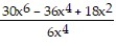 Choose the one alternative that best completes the statement or answers the question.Perform the division. Write the answer with positive exponents. -