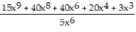 Choose the one alternative that best completes the statement or answers the question.Perform the division. Write the answer with positive exponents. -