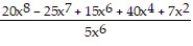 Choose the one alternative that best completes the statement or answers the question.Perform the division. Write the answer with positive exponents. -