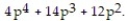 Solve the problem. -The volume of a box is   The height is p and the width is   What is the length?