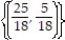 <strong>Choose the one alternative that best completes the statement or answers the question. Solve by the substitution method. - = 5 9x = 10 + 9y</strong> A) B) C) {(x, y)| = 5} D)