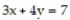 Solve the system by graphing. -     