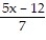 Solve the equation. -  -   = 1