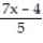 Solve the equation. -  =  