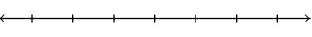 Solve the inequality. Write the solution set in interval notation and graph it. -F - 7 < -8