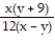 Evaluate the expression for the given values. If necessary, round to the nearest tenth. - x = 6, y = 3