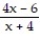 Decide whether the problem is an equation or an expression. - - + 4