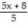 Decide whether the problem is an equation or an expression. -9x + 4 =