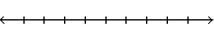 Graph the numbers on a number line. -- 3   , -1, 1, 3    