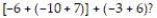 Answer the question or complete the sentence to make a true statement. -According to the rules for the order of operations, what should be the first step when simplifying the expression