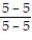 Answer the question. -Is the following expression undefined?  