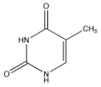 <strong>Which of the following bases is not present in RNA?</strong> A) B) C) D) E)