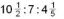 Express the following ratio in its lowest terms: