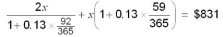 Solve for x to five-figure accuracy:  