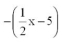 Solve for x:    = 2x - 10