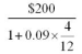 Evaluate the following correct to the cent:  <div style=padding-top: 35px> 