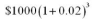 Evaluate the following correct to the cent:  <div style=padding-top: 35px> 