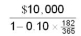 Evaluate the following accurate to the nearest cent:  <div style=padding-top: 35px> 