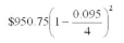 Evaluate the following accurate to the nearest cent:  <div style=padding-top: 35px> 