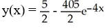 <strong>Solve the initial-value problem   + 4y = 10, y(0) = 200.</strong> A)   B)   C)   D)   E)   <div style=padding-top: 35px> 