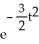 <strong>Find the general solution of the differential equation   + 3tx = 2t.</strong> A) x = -1 + C   B) x =   + C   C) x = 2 + C   D) x =   + C   E) x = -   + C   <div style=padding-top: 35px> 
