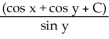 <strong>Find the general solution of the differential equation   =   .</strong> A) y =   B) y =   C) y =   D) y =   E) y =   <div style=padding-top: 35px> 
