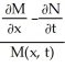 The nonexact differential equation M (t, x)) dt + N(t, x) dx = 0 has an integration factor that depends only upon x, if the quantity   is independent of t.<div style=padding-top: 35px> 