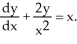  <strong>Determine a multiplier (integrating factor) of the first order linear differential equation  </strong> A)  \mu  (x) = -   B)  \mu (x) =   C)  \mu (x) =   D)  \mu (x) = -   E)  \mu (x) =   <div style=padding-top: 35px>  