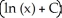 <strong>Solve the differential equation   =   + 2   .</strong> A) y = x ln   B) y = x ln   C) y = x ln   D) y =   E) y =   <div style=padding-top: 35px> 