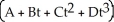 <strong>Find the general solution of the differential equation   + 4   + 6   +4   + y = 0.</strong> A) y =     B) y = A   + B   + Ct   + Dt   C) y = A   + B   + C   + D   D) y =     E) y = A   + B   + C   + D   <div style=padding-top: 35px> 