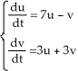 Find the eigenvalues of the linear system .