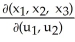 <strong>Let x = ( , , ) = ( , , ), J(u) = . Find det( J(u)).</strong> A) B) 1 C) d d D) d d E) d d