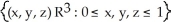 Consider the unit cube Q = in with the standard orientation given by .Express the orientations of the bottom and the front faces of Q as differential 1-forms evaluated at the cross product of vectors u, v in .