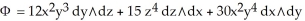 <strong>Use the generalized Stokes's Theorem to find where and D is the oriented boundary of the domain .</strong> A) 5 B) 8 C) 240 D) 3 E) 37
