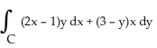 <strong>Let C be a non-self-intersecting closed curve in the xy-plane oriented counterclockwise and bounding a region R having area A and centroid . In terms of these quantities, evaluate the line integral .</strong> A) A B) A C) A D) A E) -A