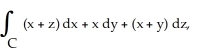 <strong>Evaluate the line integral where C is the circle given by the parametric equations for </strong> A) - B) - \pi C) \pi D) 2 \pi E)