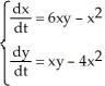 The Liapunov function V(x,y) = 2 - xy + 3 is suitable to confirm that the fixed point at the origin for the autonomous system is at least stable.