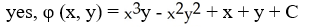 <strong>Is F (x,y) = (3 y + 2x + 1) i + ( + 2 y + 1) j conservative? If so, find a potential for it.</strong> A) B) C) D) E) No, it is not conservative.