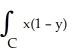 <strong>Find the integral ds, where C is the first octant portion of the curve of intersection of the cylinder x<sup>2</sup> + (y - 1)<sup>2</sup> = 1 and the plane x + z = 1.</strong> A) (1 - 2 ) B) (1 - 2 ) C) (2 - 1) D) (2 - 1) E) 0